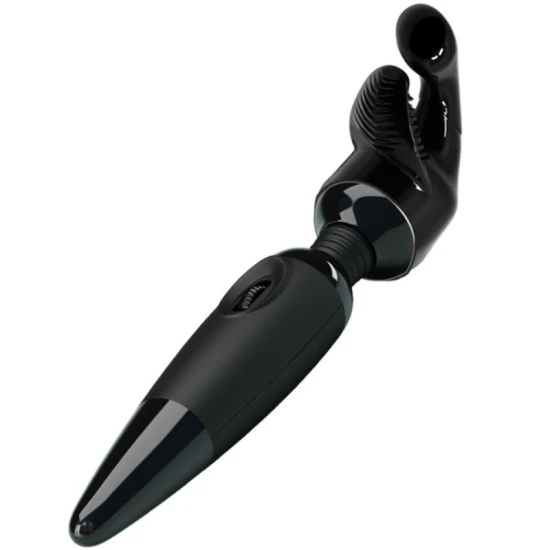 Vibrator Senzual cu capete interschimbabile, Negru