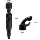 Vibrator Senzual cu capete interschimbabile, Negru