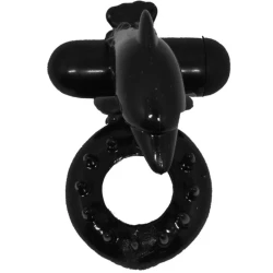 Inel vibrator cu stimulare clitoridiană Dolphin, Roz