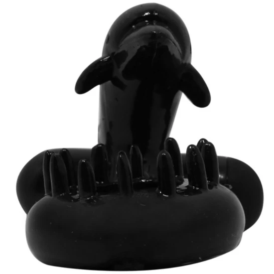 Inel vibrator cu stimulare clitoridiană Dolphin, Roz