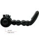 Inel vibrator Sweet Ring cu dublu stimulator, Negru
