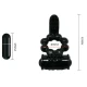 Inel vibrator Sweet Ring cu dublu stimulator, Negru