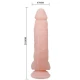 Dildo Super Realist, 21.5 Cm, Bej