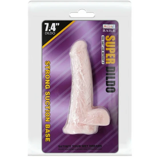 Dildo Super Realist, 18.8 Cm, Bej