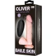 Vibrator Realistic - Funcție de rotație, Alb, Mărime unică