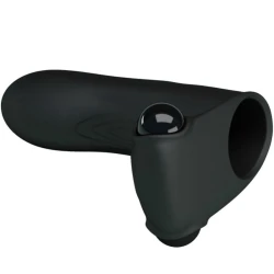 Vibrator Adonis - Stimulator de degete, Negru, Mărime mică.