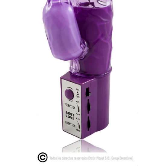Vibrator rabbit rotativ lila, superstimulator