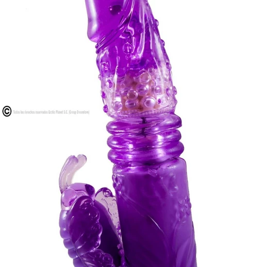 Vibrator Rabbit Up & Down Rotator Superstimulator, lila