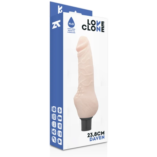 Vibrator Realist Auto-Lubrifiant, 23.8 cm - 3.8 cm