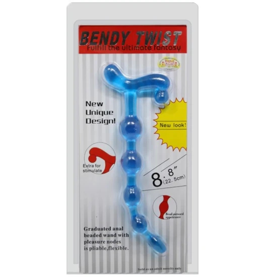 Bile Anale Bendy Twist, Albastru