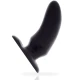 Plug anal Model, 12 cm, Negru