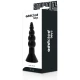 Plug anal flexibil din TPR, negru, 17 cm