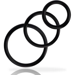 Set inele pentru penis, Negru