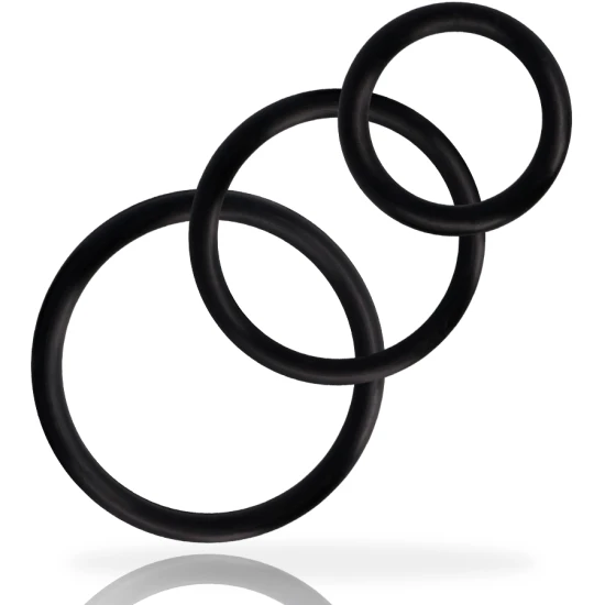 Set inele pentru penis, Negru