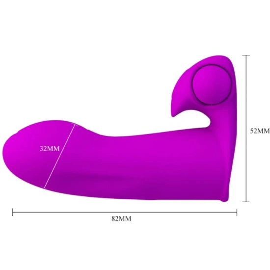 Model Maxwell - stimulator pentru deget, cu vibrații, Roz