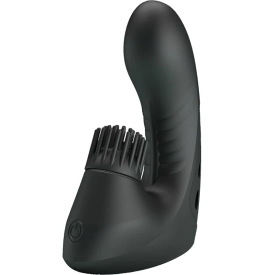 Magic drill vibrator tip degetar cu rotație, Roz