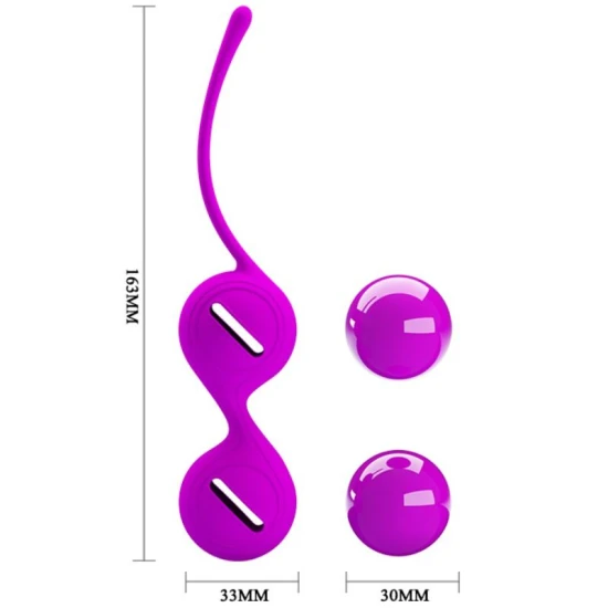 Bile Kegel Orgasmice din silicon, lila