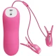 Vibrator Romantic Wave Pizzas, cu vibrație și electroșoc, fucsia