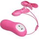 Vibrator Romantic Wave Pizzas, cu vibrație și electroșoc, fucsia