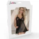 Body sexy Zip și Mâneci Lungi - Decupat, Negru, S/M