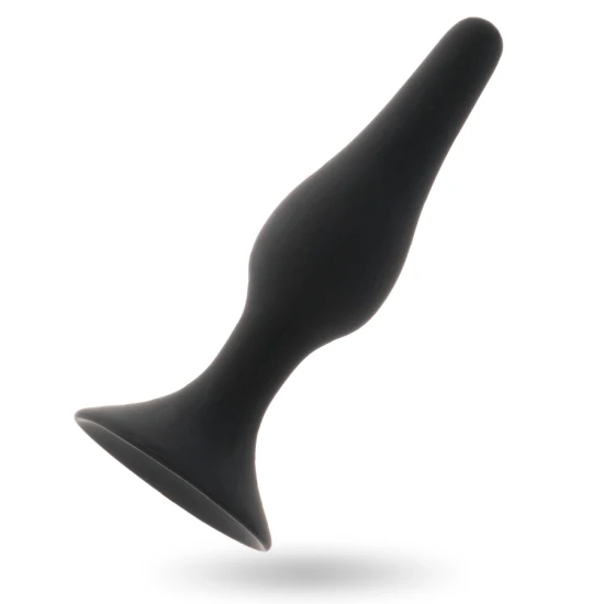 Plug anal Anal Level 3 - Silikon medical, Negru, 12.5 cm.