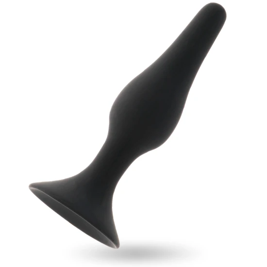 Plug anal Anal Level 4 - Silikon medical, Negru, 15.5 cm.