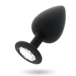 Plug anal din silicon, negru, mărime universală