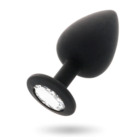 Plug anal din silicon, negru, mărime universală