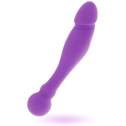 INTENSE - Jucărie din silicon tip Rick Dual, Liliac