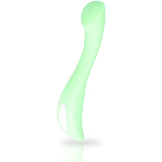 Vibrator G-spot MIA Devon, silicon medical, verde, 20 cm