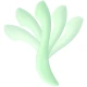 Vibrator G-spot MIA Devon, silicon medical, verde, 20 cm