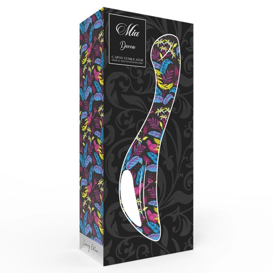 Vibrator G-spot MIA Devon, silicon medical, verde, 20 cm