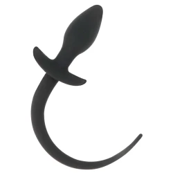 Plug anal, 28 cm, Negru din silicon