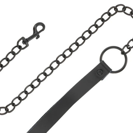 Colier tip guler cu lanț, Negru