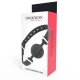 Breathable silicon gag, Negru