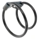 Inel Testicular Double Flexible, Realist, Negru