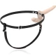 HAMNESS FETISH PENTRU SUBMISIVI - VIBRATOR CU PENETRARE DUBLĂ, Roz/Negru