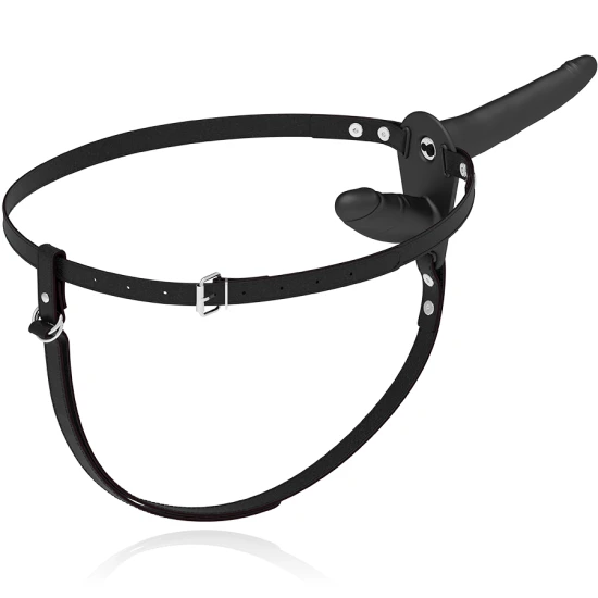 Ham Fetish pentru Supunere - Vibrator cu Dublă Penetrare, Negru