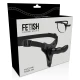Ham strap-on G-Spot 16 cm - Silicon moale, Negru, Mărime ajustabilă.