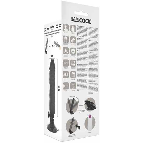 Vibrator Realistic - Negru, 20 cm.