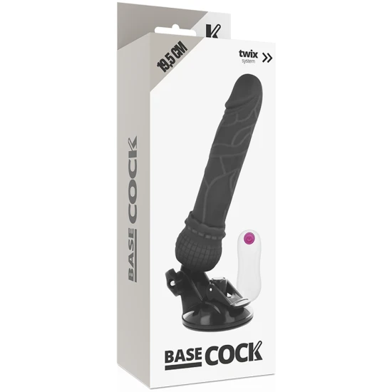 Vibrator Realistic - Negru, 19.5 cm.