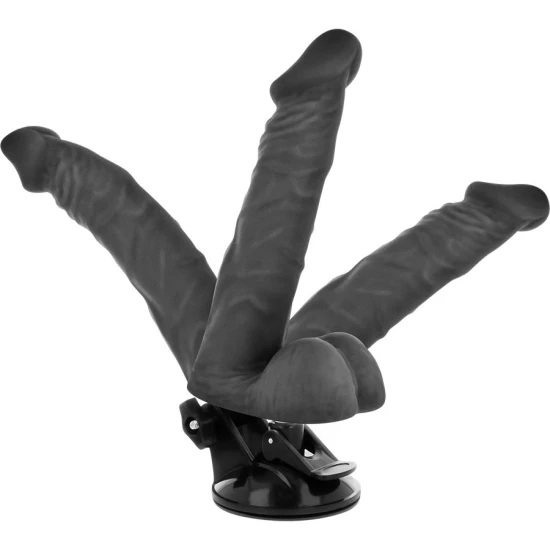 Dildo Articulat - Realist, Negru, 20 cm.