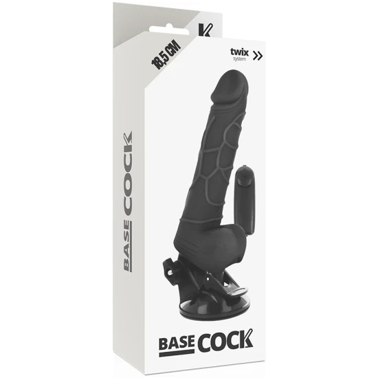 Vibrator Realistic - Negru, 18.5 cm.