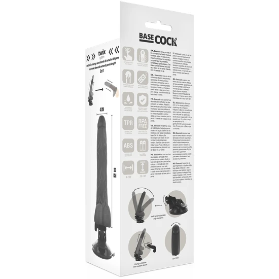 Vibrator Realistic - Negru, 20 cm.