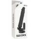 Vibrator penis realist cu telecomandă, negru, 21x4 cm