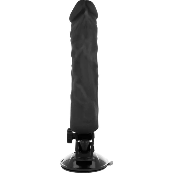 Vibrator penis realist cu telecomandă, negru, 21x4 cm