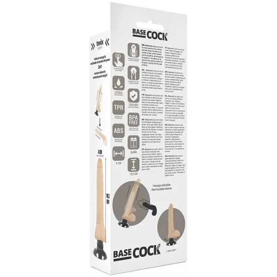 Vibrator Realistic - 18.5 cm, Flesh, BS016