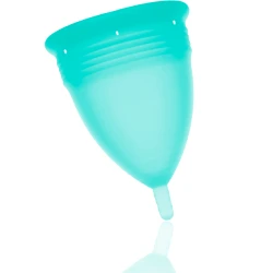 Cupă menstruală din silicon FDA, Aquamarine, mărimea L