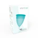 Cupă menstruală din silicon FDA, Aquamarine, mărimea L