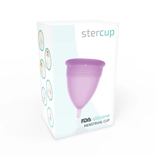 Cupă menstruală din silicon FDA, Violet - Dimensiunea L